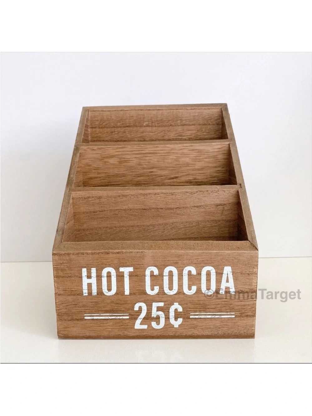 Target Bullseye Playground Christmas 2022 Wood Storage Box Hot Cocoa